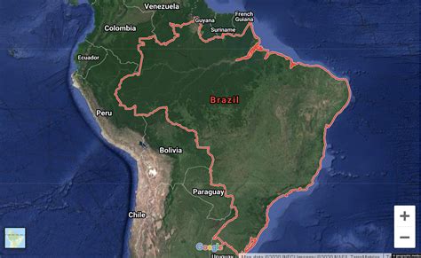 brazil map google